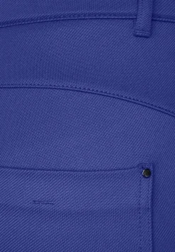 Slim fit broek van keperstof