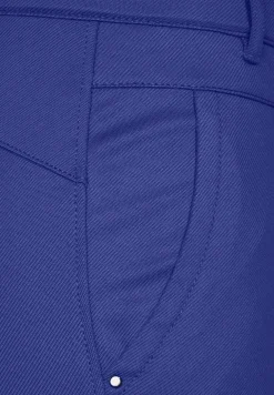 Slim fit broek van keperstof