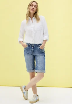 Slim Fit denim shorts