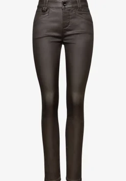 Slim Fit gecoate broek
