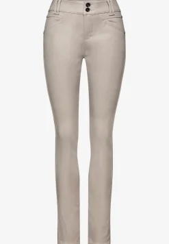 Slim Fit gecoate broek