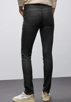 Slim Fit gecoate broek