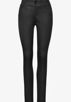 Slim Fit gecoate broek