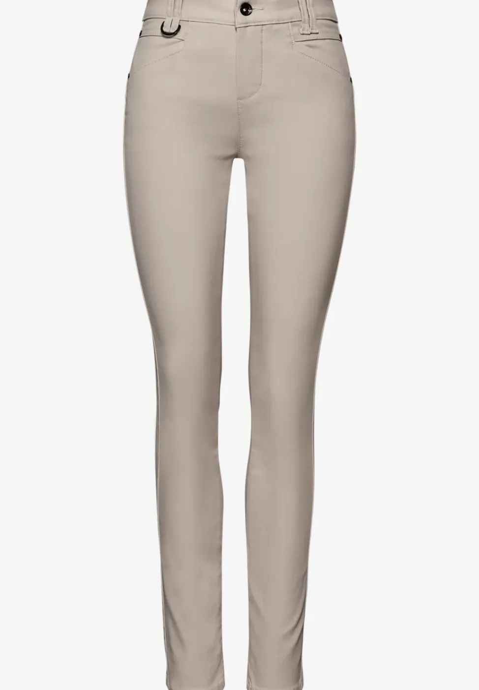 Slim Fit gecoate broek