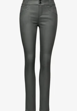 Slim Fit gecoate broek