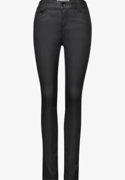 Slim Fit gecoate broek