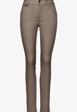 Slim Fit gecoate broek
