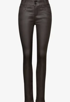 Slim Fit gecoate broek