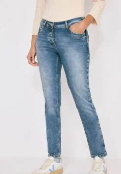 Slim fit jeans met detail