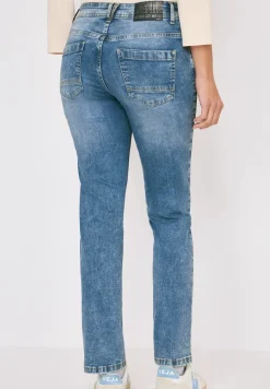 Slim fit jeans met detail