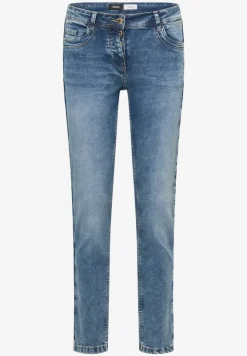 Slim fit jeans met detail