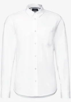 Slim fit overhemd in popeline