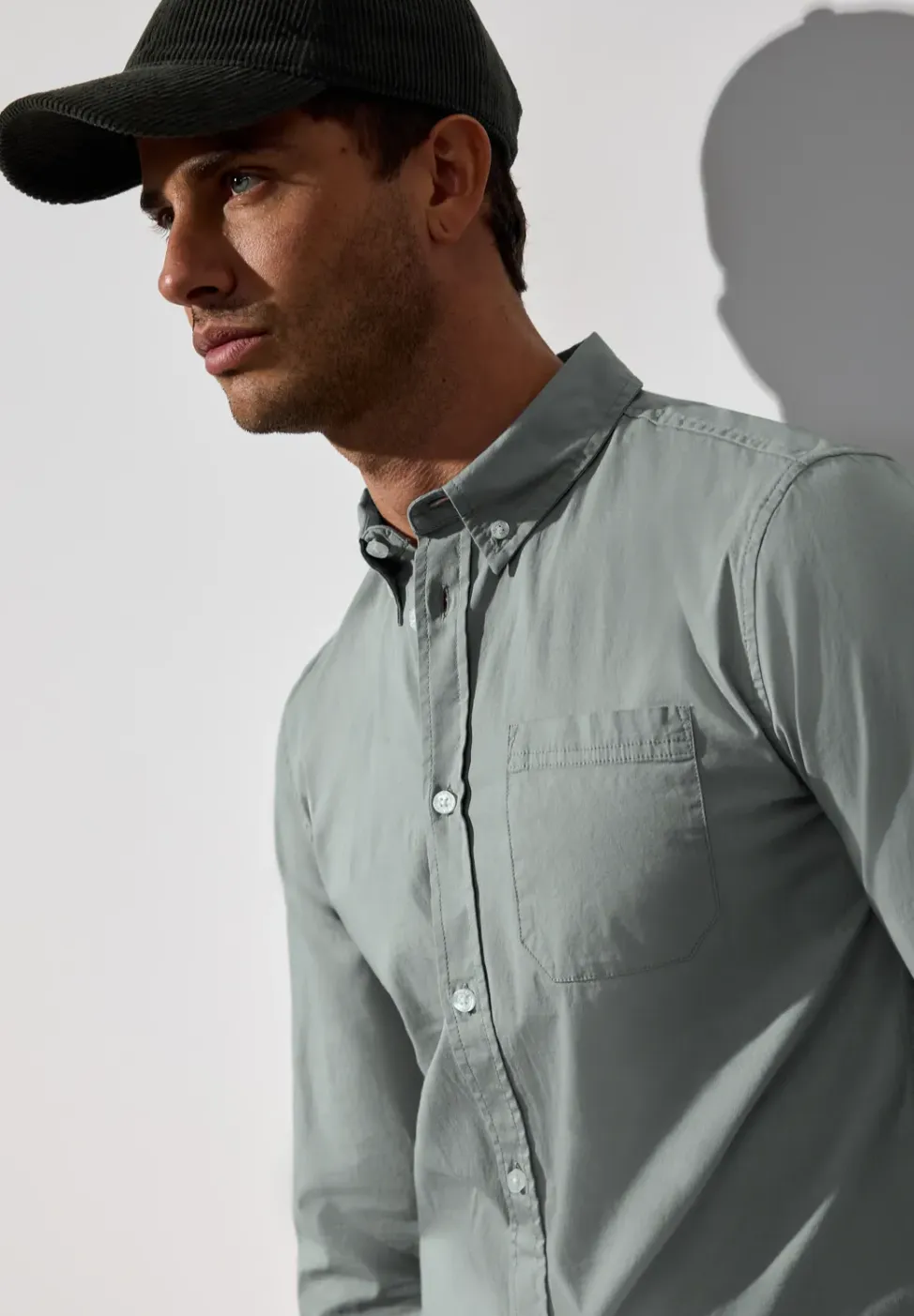 Slim fit overhemd in popeline