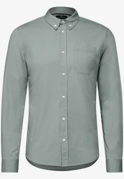 Slim fit overhemd in popeline