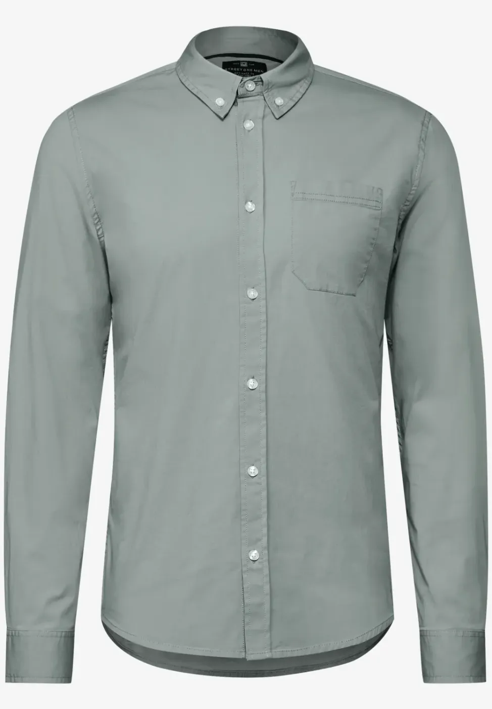 Slim fit overhemd in popeline