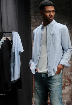 Slim fit overhemd in popeline