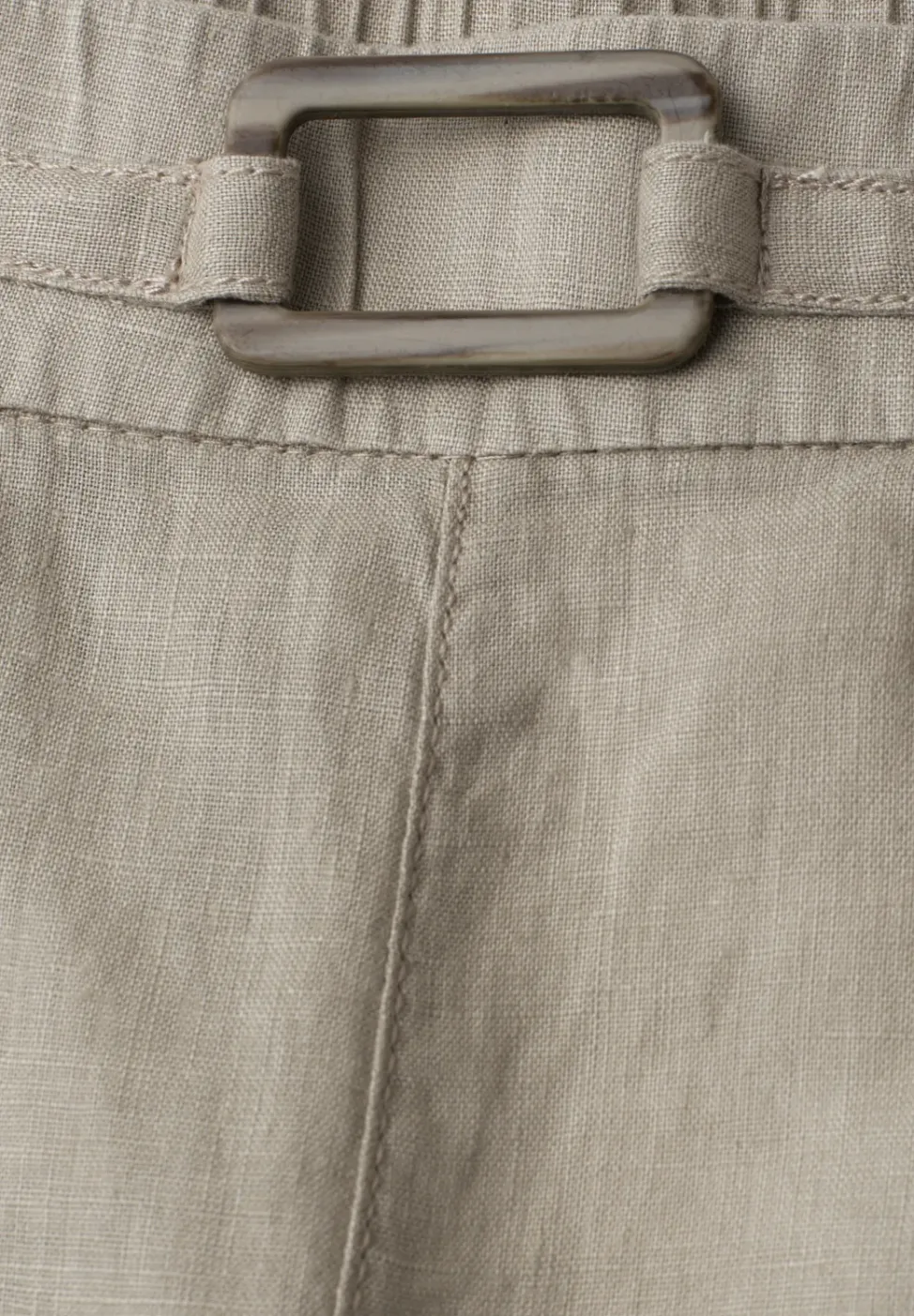 Slim Legs linnen broek met gesp