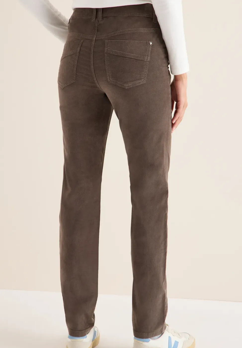 Slim Fit corduroy broek