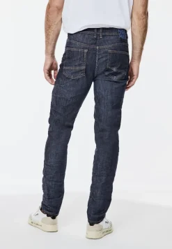 Slim-fit rinsed jeans