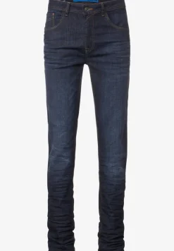 Slim-fit rinsed jeans