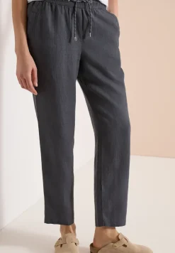 Slim Legs broek in causale pasvorm van linnen