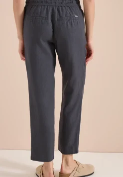 Slim Legs broek in causale pasvorm van linnen