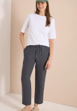 Slim Legs broek in causale pasvorm van linnen