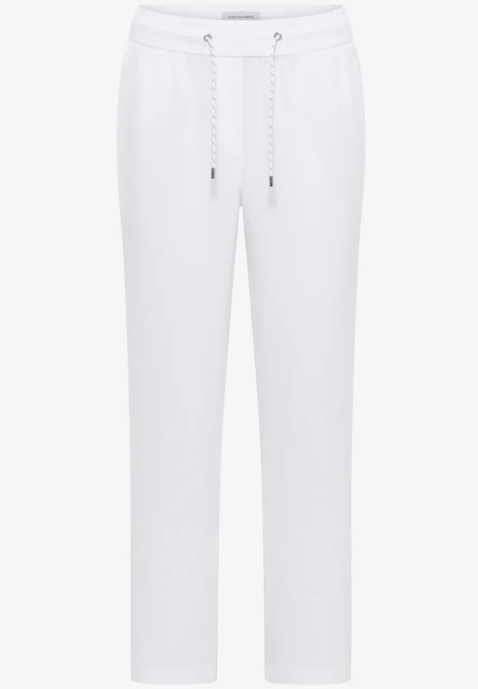 Slim Legs broek in causale pasvorm van linnen