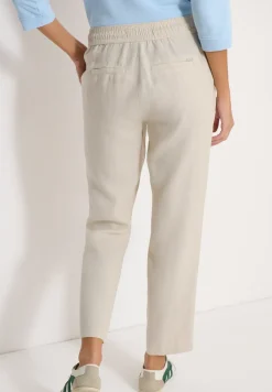 Slim Legs broek in causale pasvorm van linnen