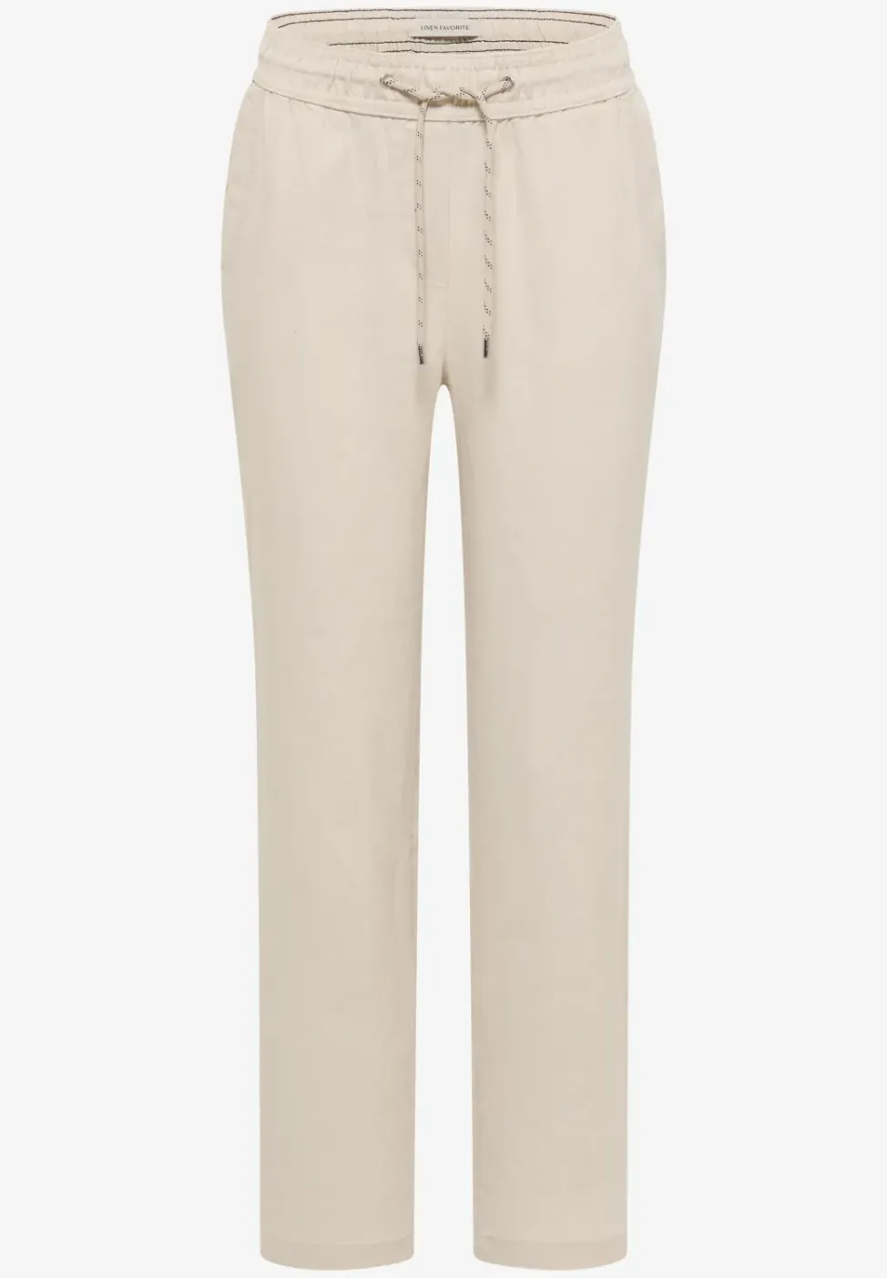 Slim Legs broek in causale pasvorm van linnen