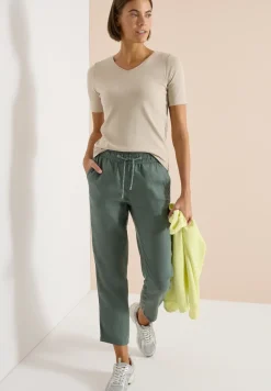 Slim Legs broek in causale pasvorm van linnen