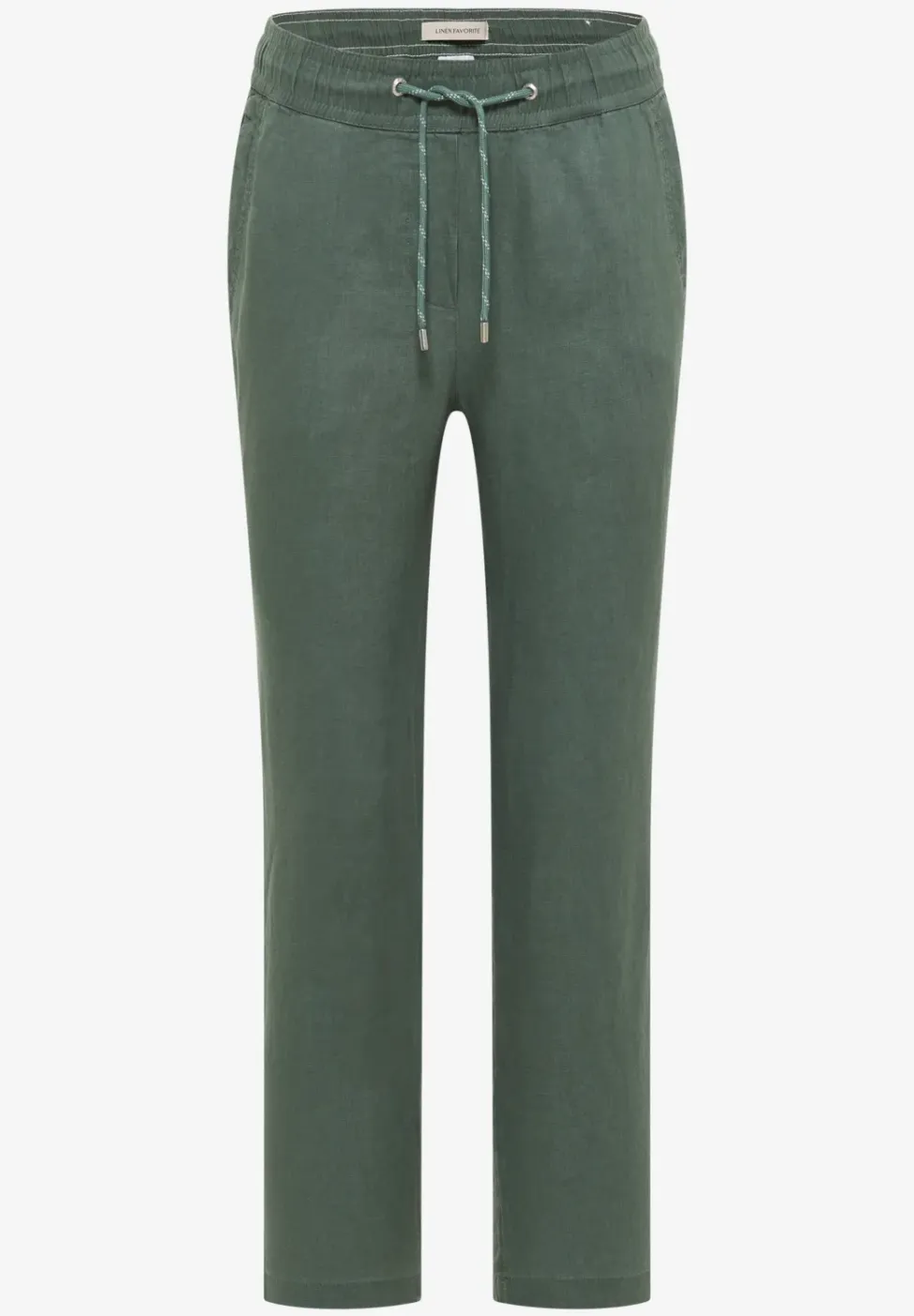 Slim Legs broek in causale pasvorm van linnen