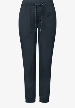 Slim legs broek in een lichtgewicht stof