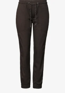 Slim legs broek in een lichtgewicht stof