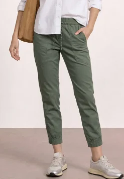 Slim legs broek in een lichtgewicht stof