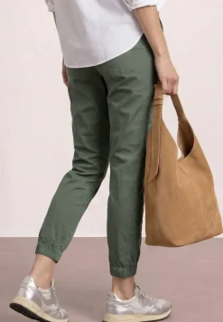 Slim legs broek in een lichtgewicht stof