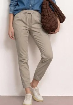 Slim legs broek in een lichtgewicht stof