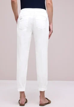 Slim legs broek in een lichtgewicht stof