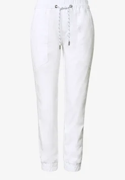 Slim legs broek in een lichtgewicht stof