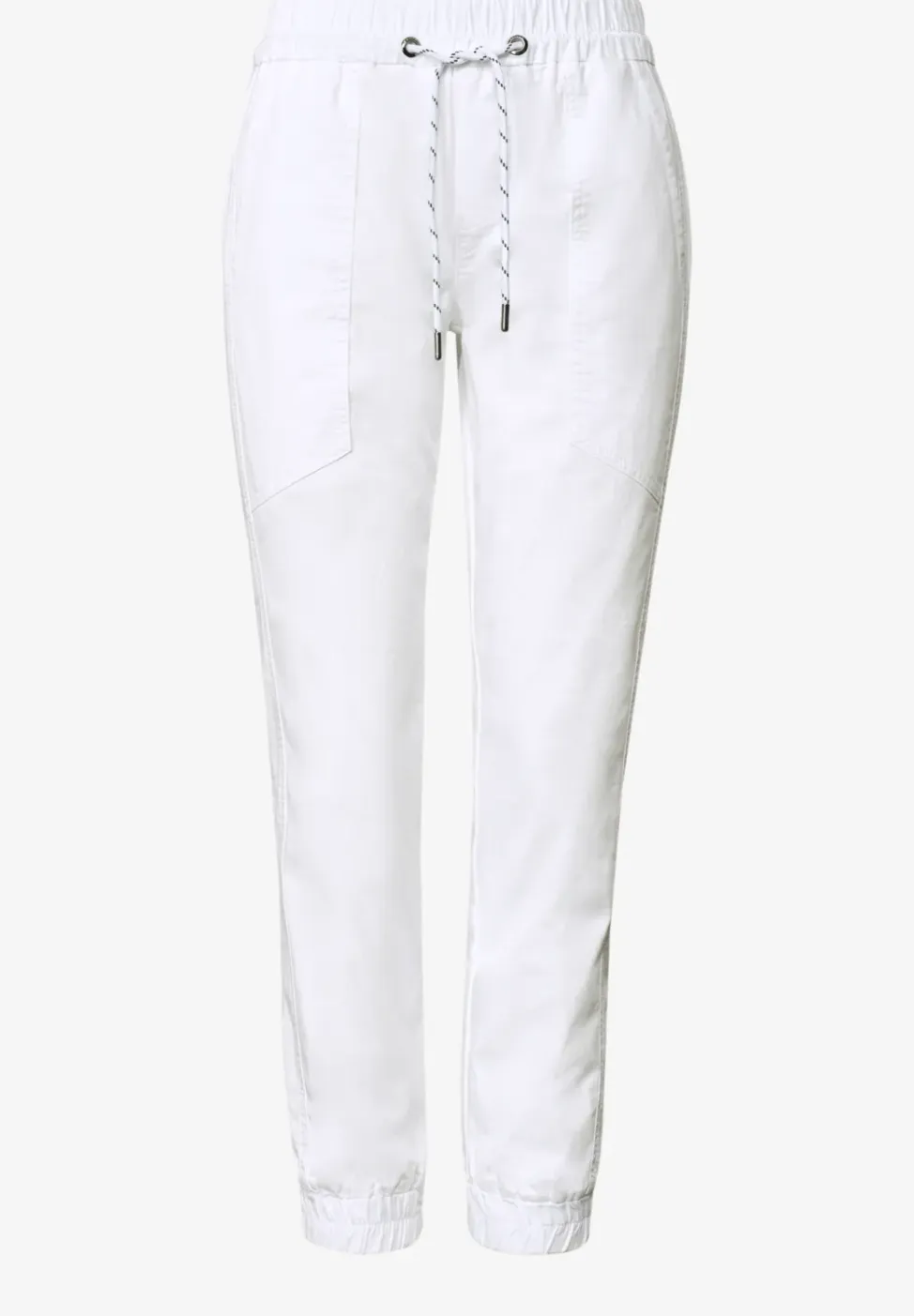 Slim legs broek in een lichtgewicht stof