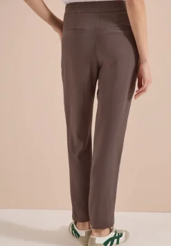 Slim Legs broek in Loose Fit met structuur