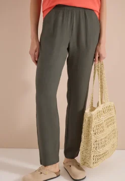 Slim Legs broek in Loose Fit met structuur