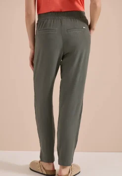 Slim Legs broek in Loose Fit met structuur