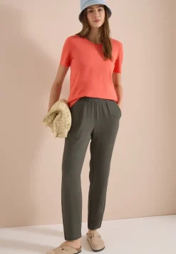Slim Legs broek in Loose Fit met structuur