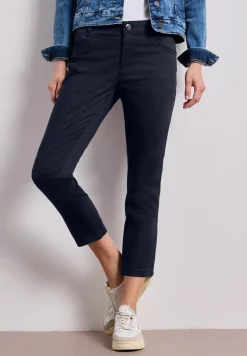 7/8 Slim Legs broek in satijnlook