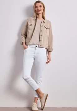 7/8 Slim Legs broek in satijnlook