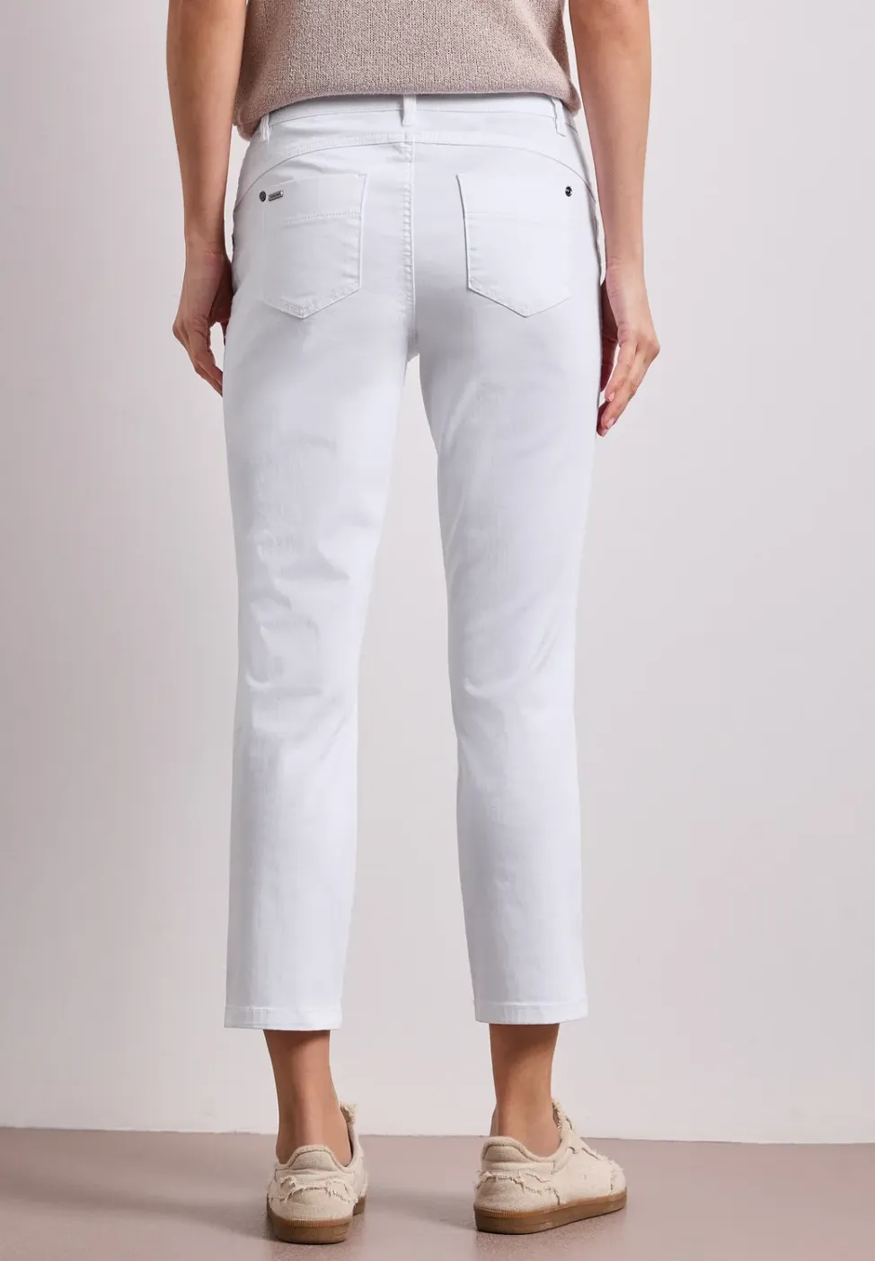 7/8 Slim Legs broek in satijnlook