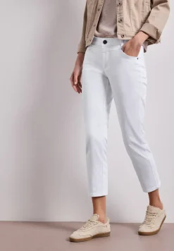 7/8 Slim Legs broek in satijnlook
