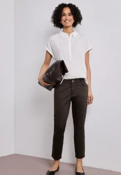 7/8 Slim Legs broek in satijnlook