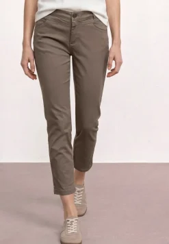 7/8 Slim Legs broek in satijnlook